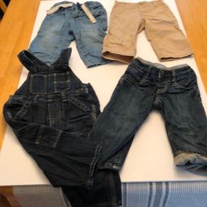 Set of 4 long pants-jeans, overall jeans, khakis